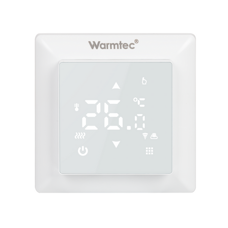Warmtec WRT31W-B Wi-Fi  biały, podtynkowy programowalny czujnik powietrzny i podłogowy