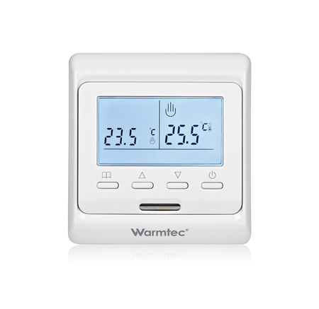 Warmtec T510 Wi-Fi, IP21, biały, podtynkowy programowalny czujnik powietrzny i podłogowy