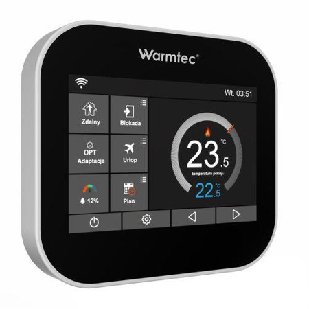 Warmtec ITS WiFi beznapięciowy podtynkowy programowalny czujnik powietrzny i podłogowy